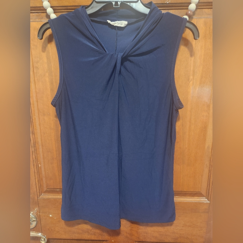 Tiffany & Grey Blue Dressy top